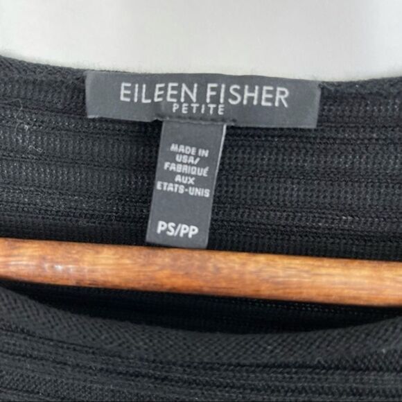 Eileen Fisher Asymmetrical Ribbed Tencel Pullover Sweater Size Small Petite - Picture 12 of 13